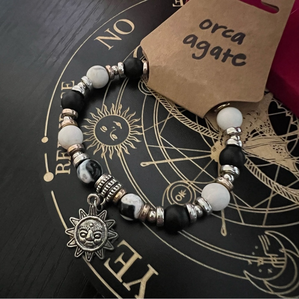 💗5 for $25💗 Real Crystal Stone Elastic Bracelet Assorted Variety